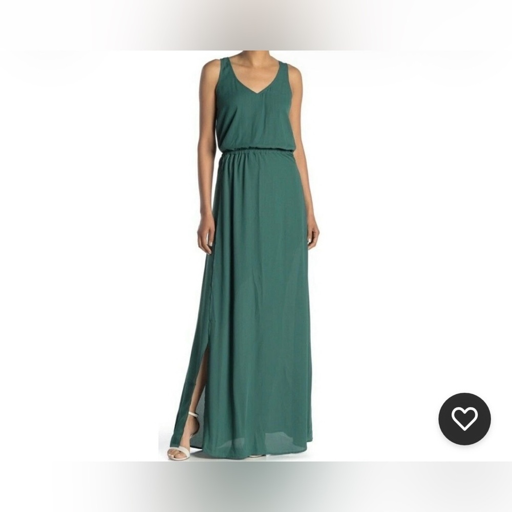 Show‎ Me Your Mumu Green Kendall Maxi Dress Chiffon Large
